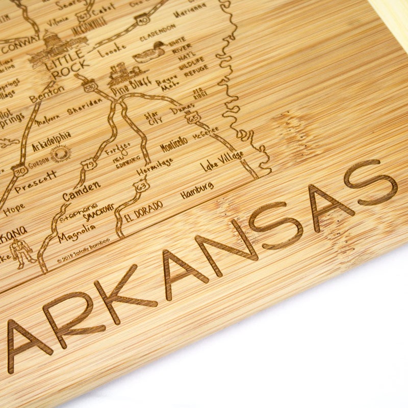 Totally Bamboo A Slice of Life Arkansas State Serving and Cutting Board, 11" x 8.75" - Image 3